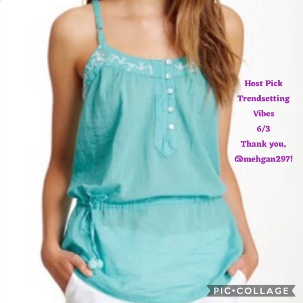 Da-Nang || Air Blue Summer Top w/Adjustable Straps